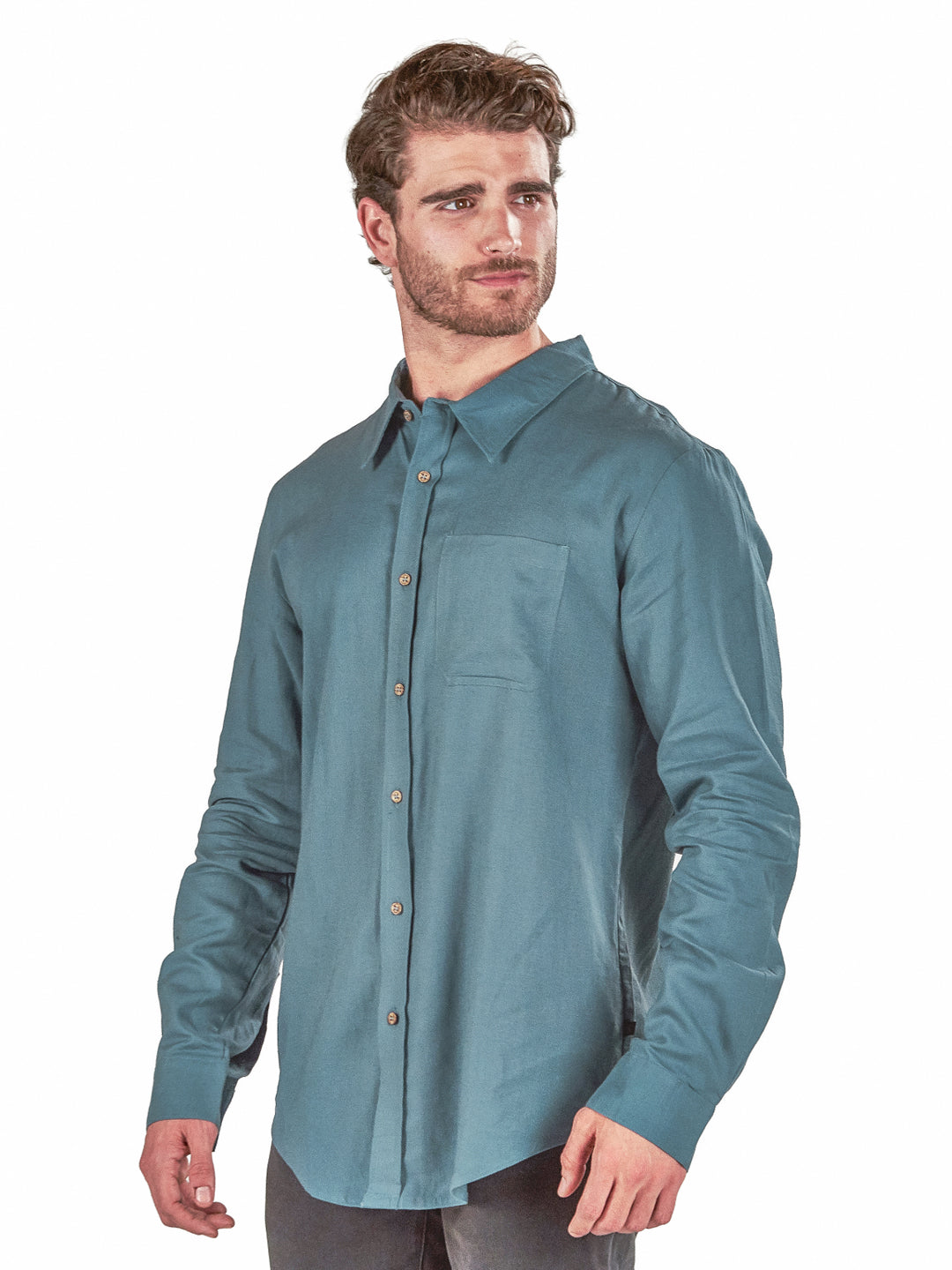 Camisa Anemona Hombre - Azul
