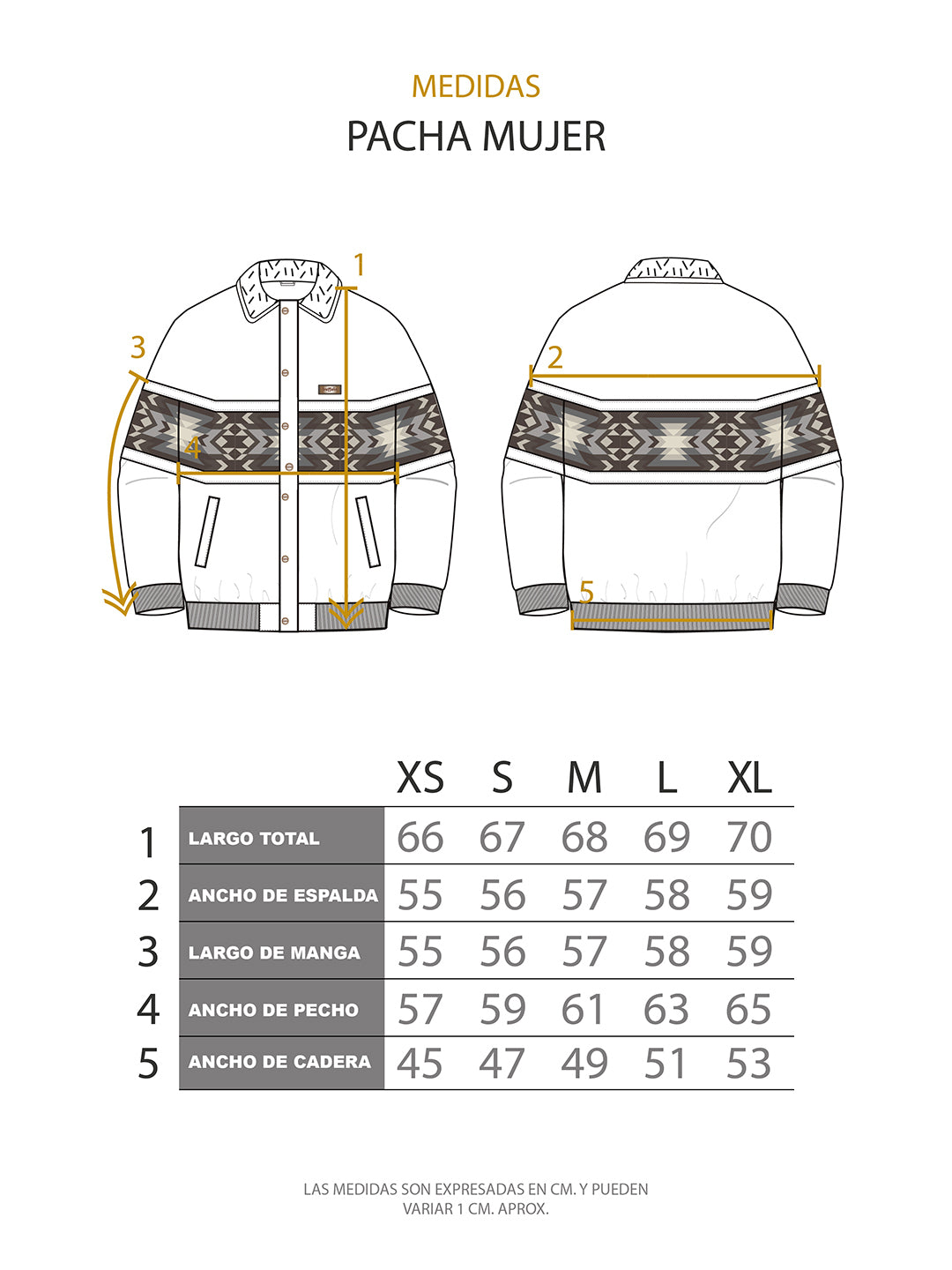 Chaqueta Pacha Mujer - Cafe