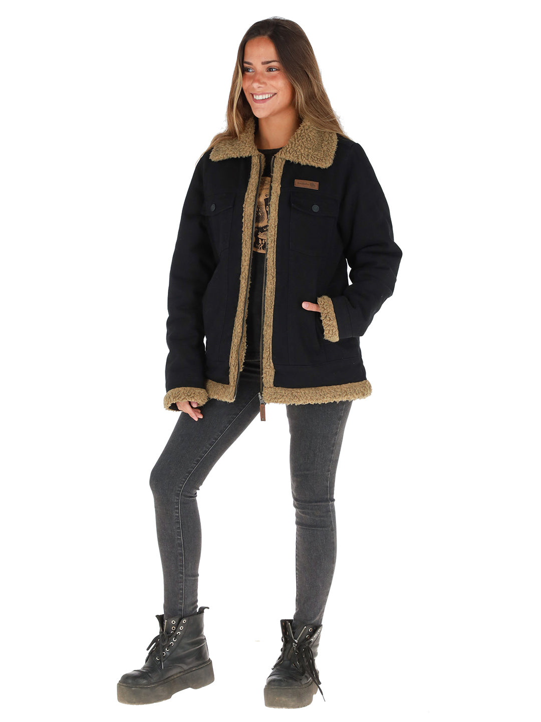 Chaqueta Reversible Turpis Mujer - Negro