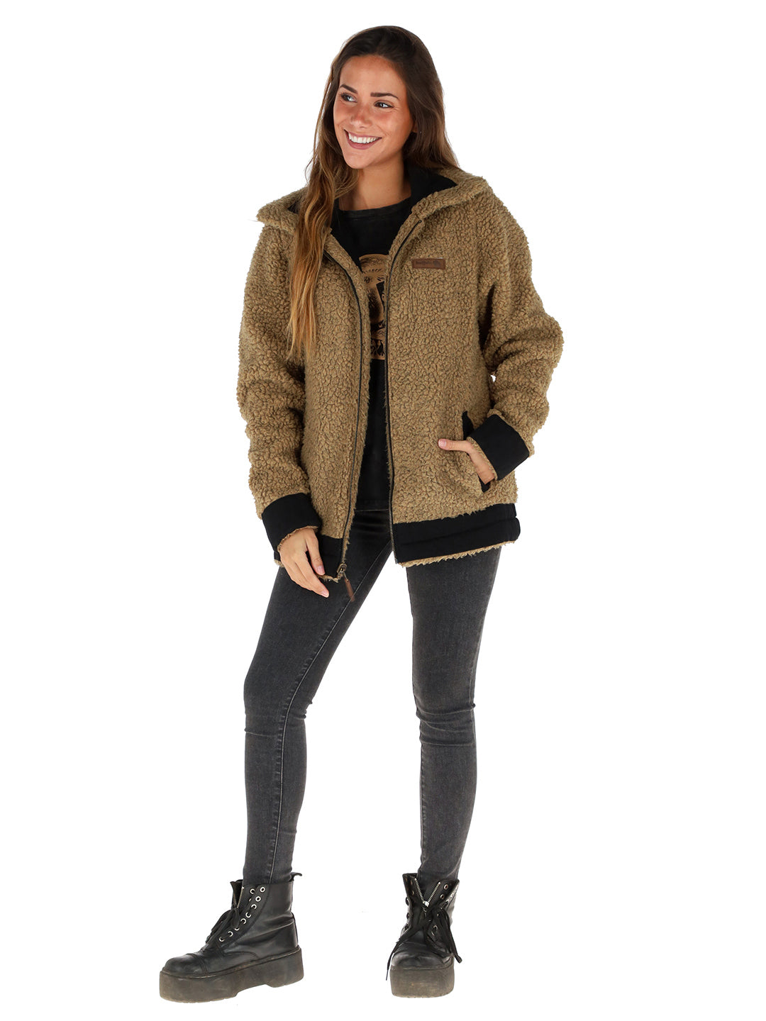 Chaqueta Reversible Turpis Mujer - Negro