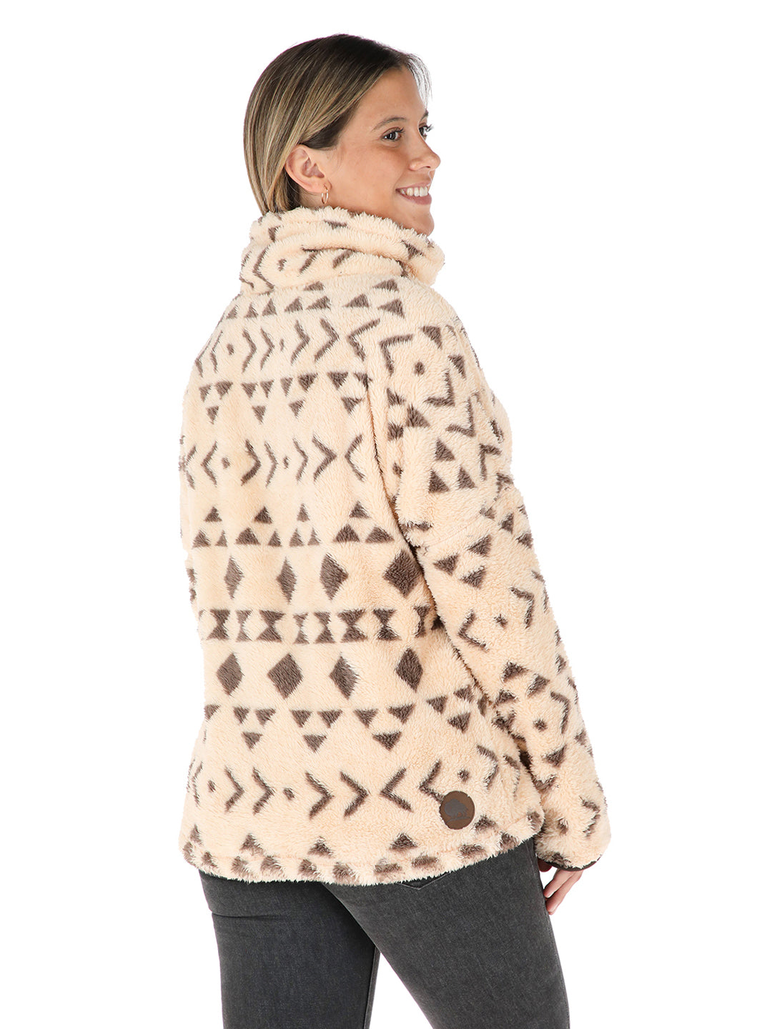 Chaqueta Nomada Print Mujer - Beige