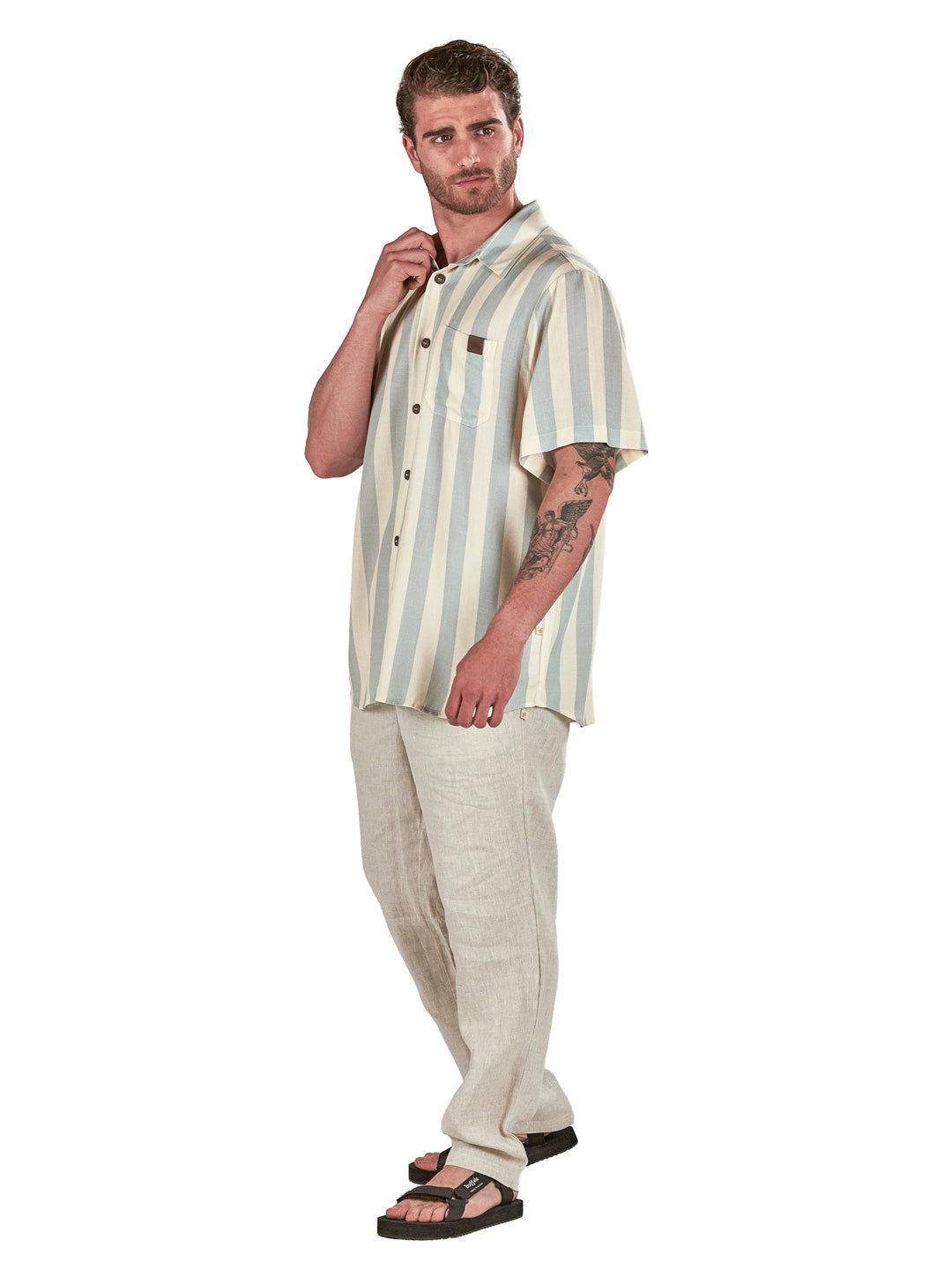 Guayabera Opal Hombre - Beige
