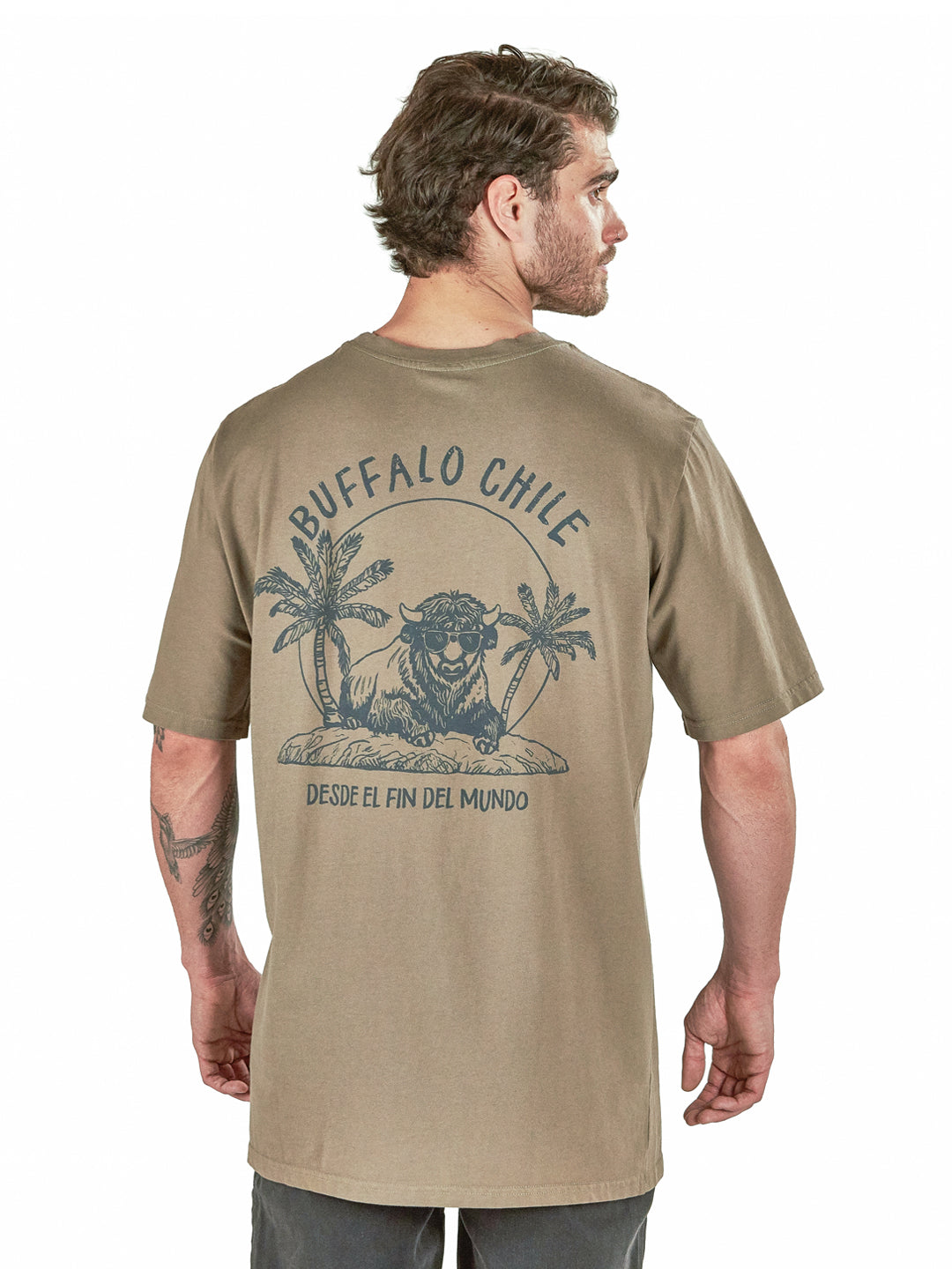Polera Amanecer Hombre - Cafe