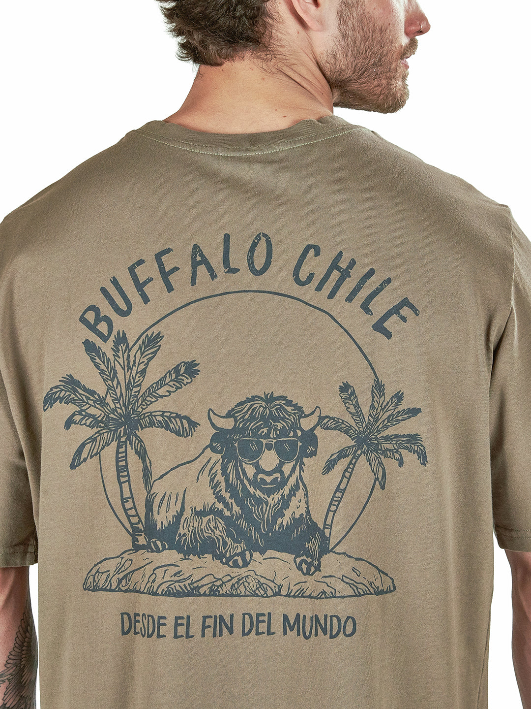 Polera Amanecer Hombre - Cafe