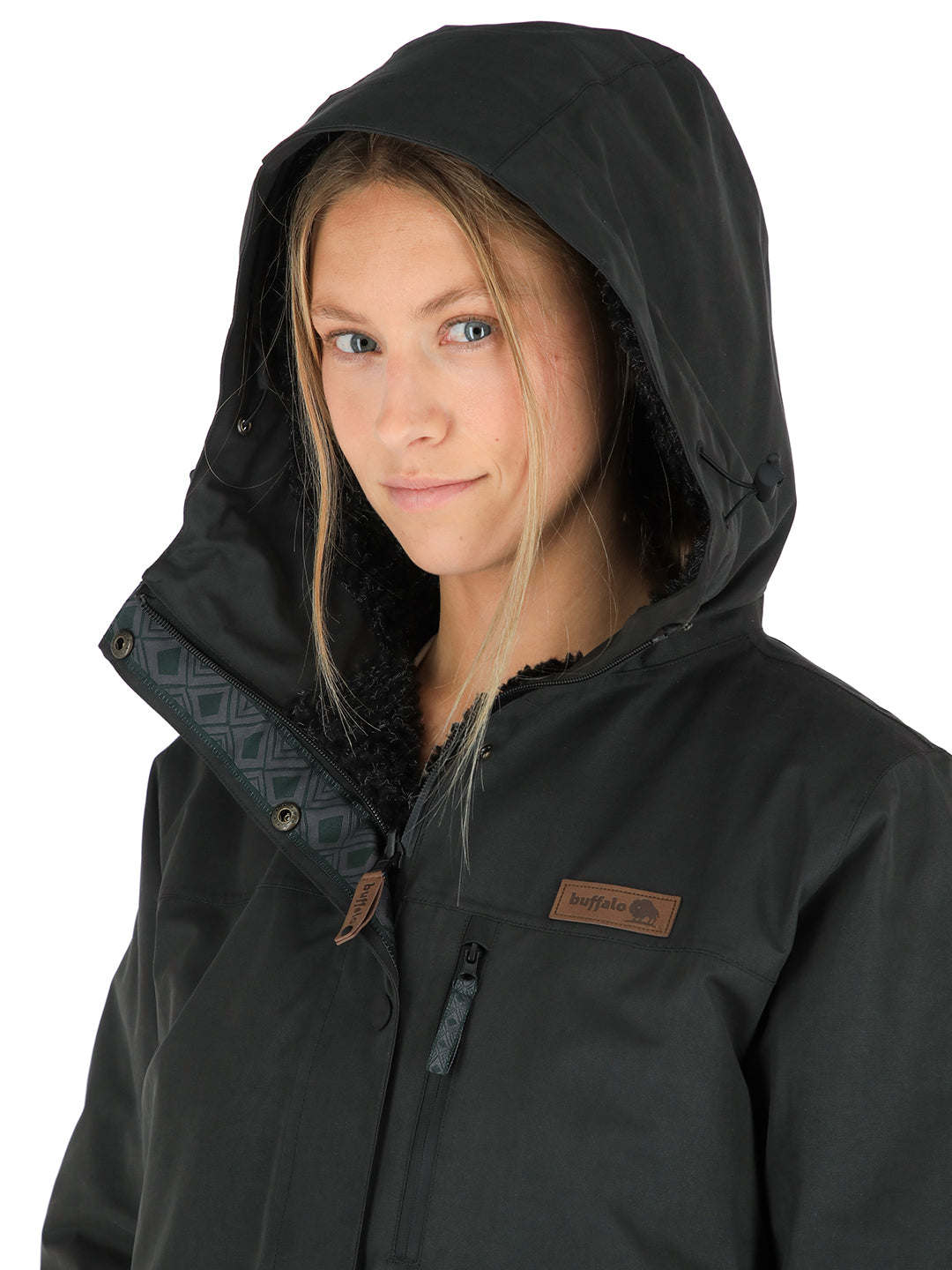 Parka Impermeable Reversible Camaleon Mujer - Negro