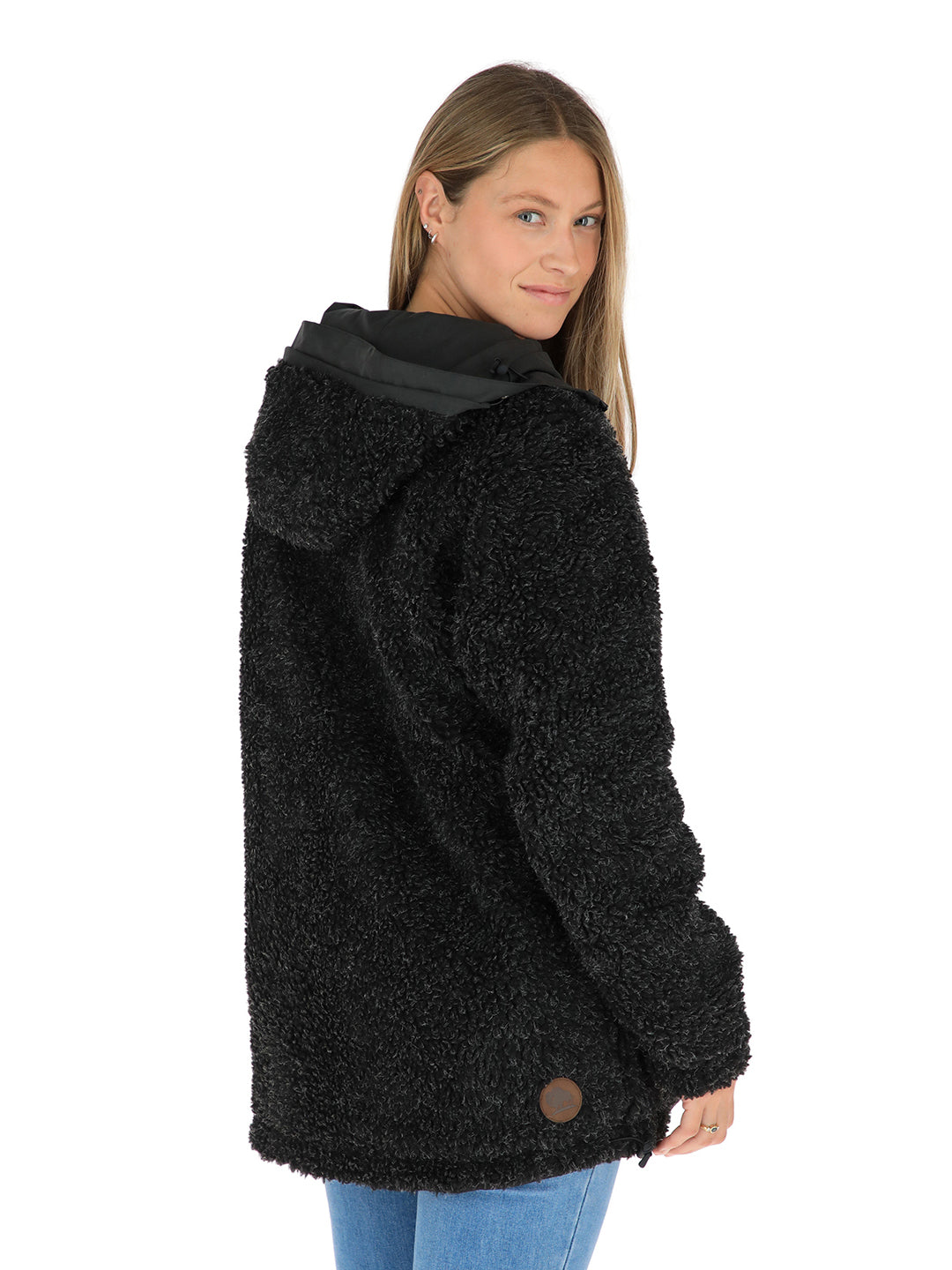 Parka Impermeable Reversible Camaleon Mujer - Negro