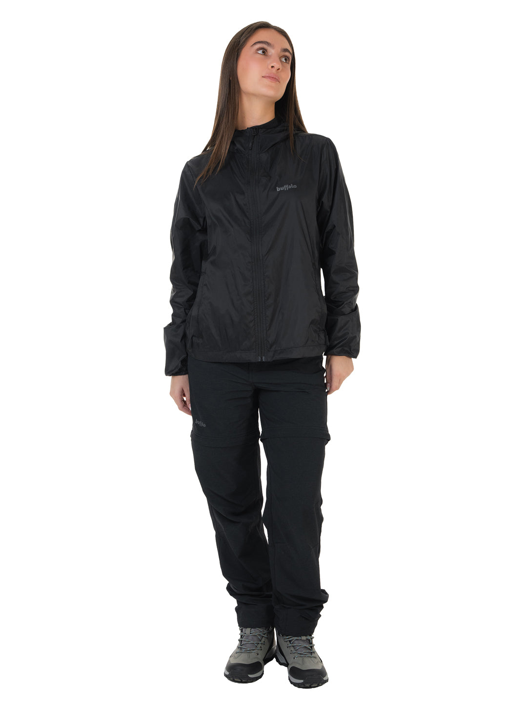 Cortaviento Tordo Mujer - Negro