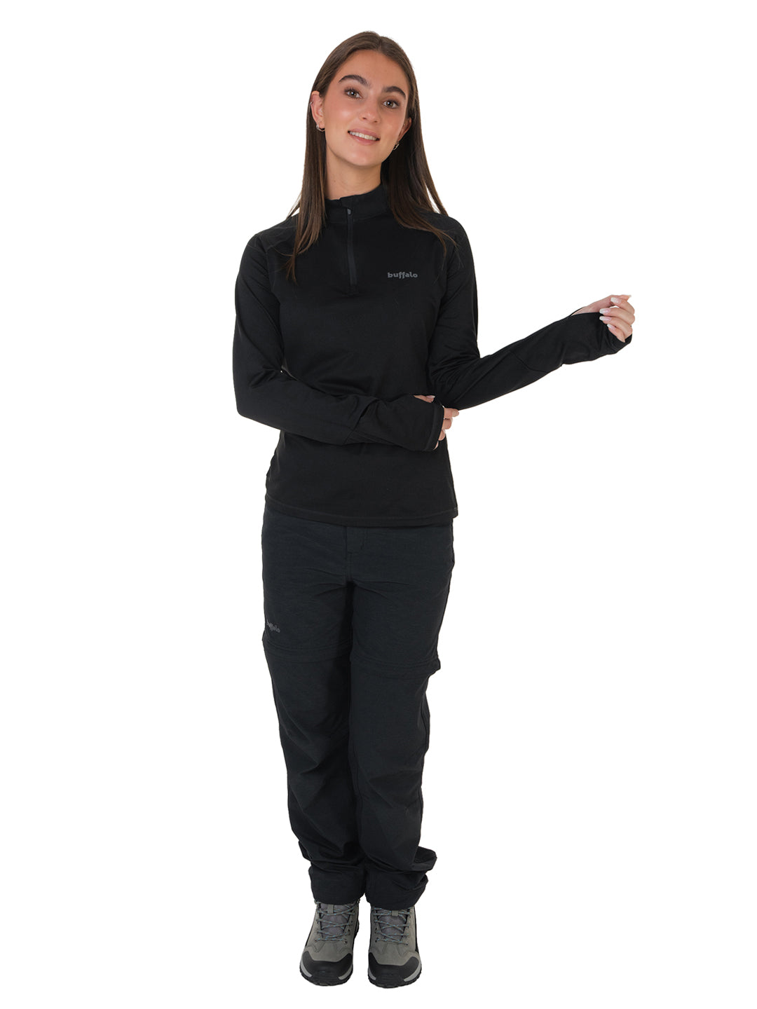 Polera Run Run Mujer - Negro