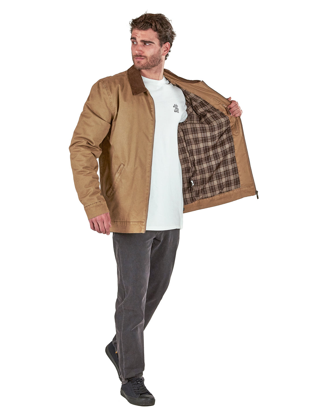 Chaqueta Acolchada Caiquen Hombre - Cafe