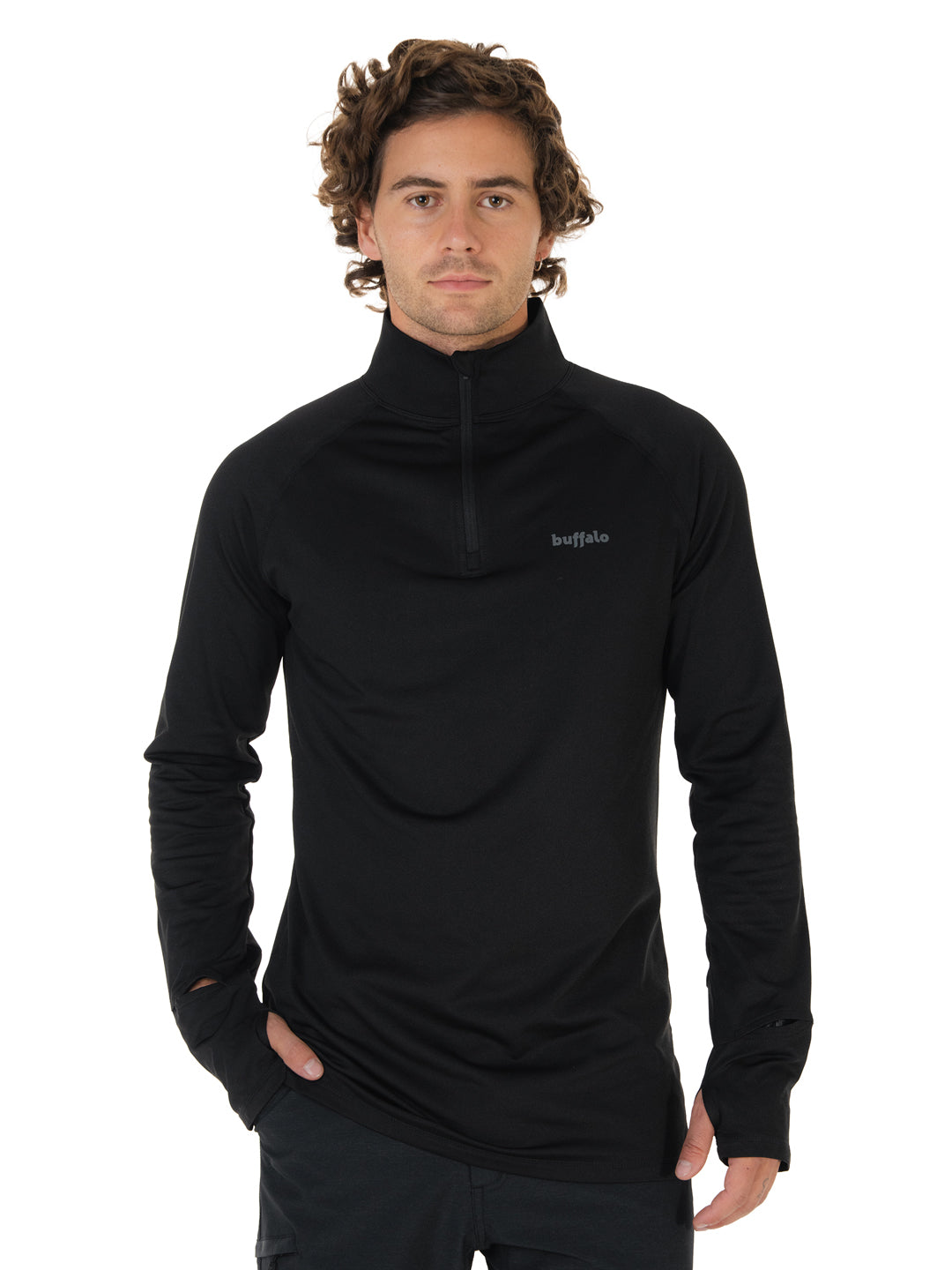 Polera Run Run Hombre - Negro