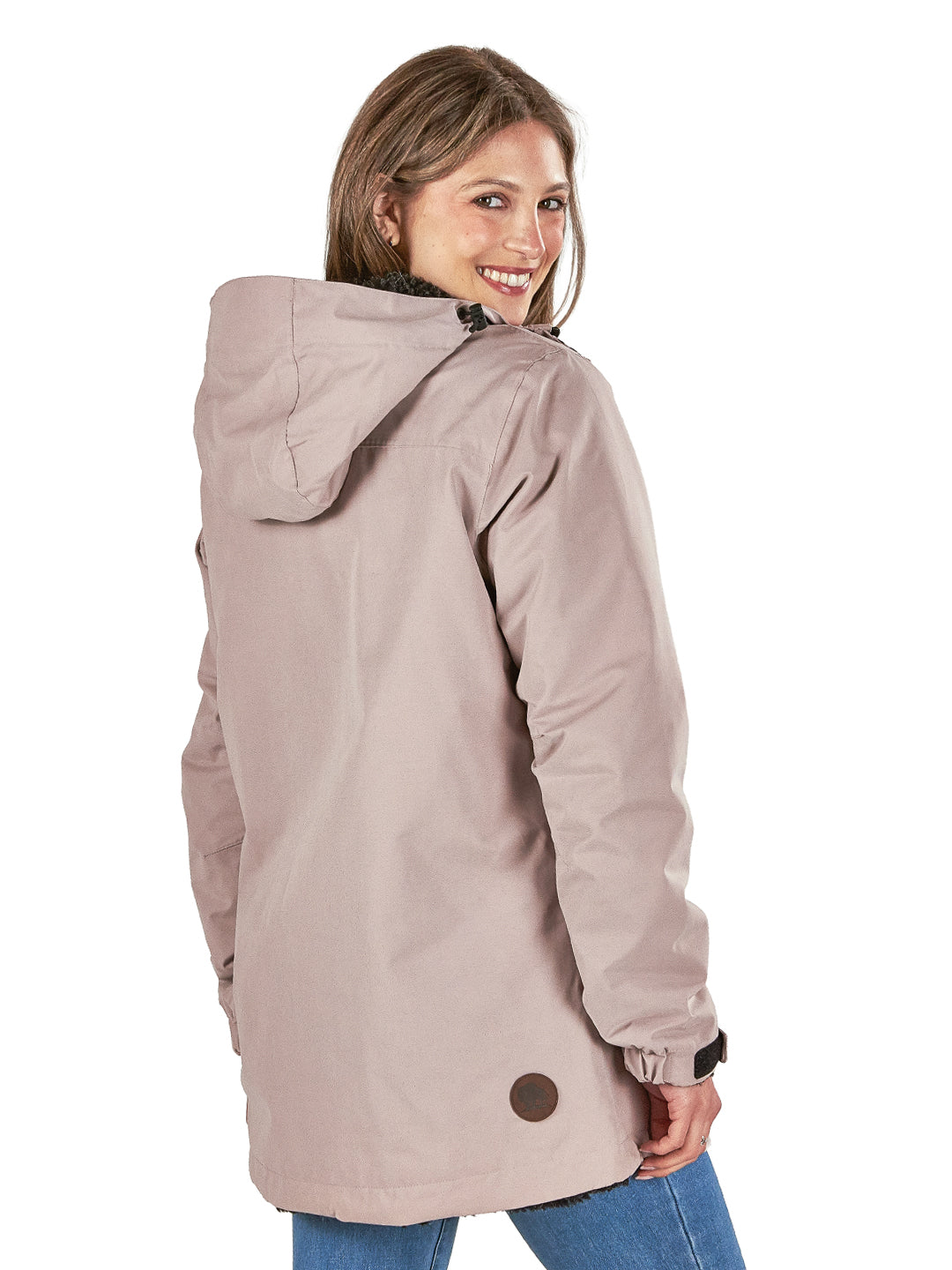 Parka Impermeable Reversible Camaleon Mujer - Rosado