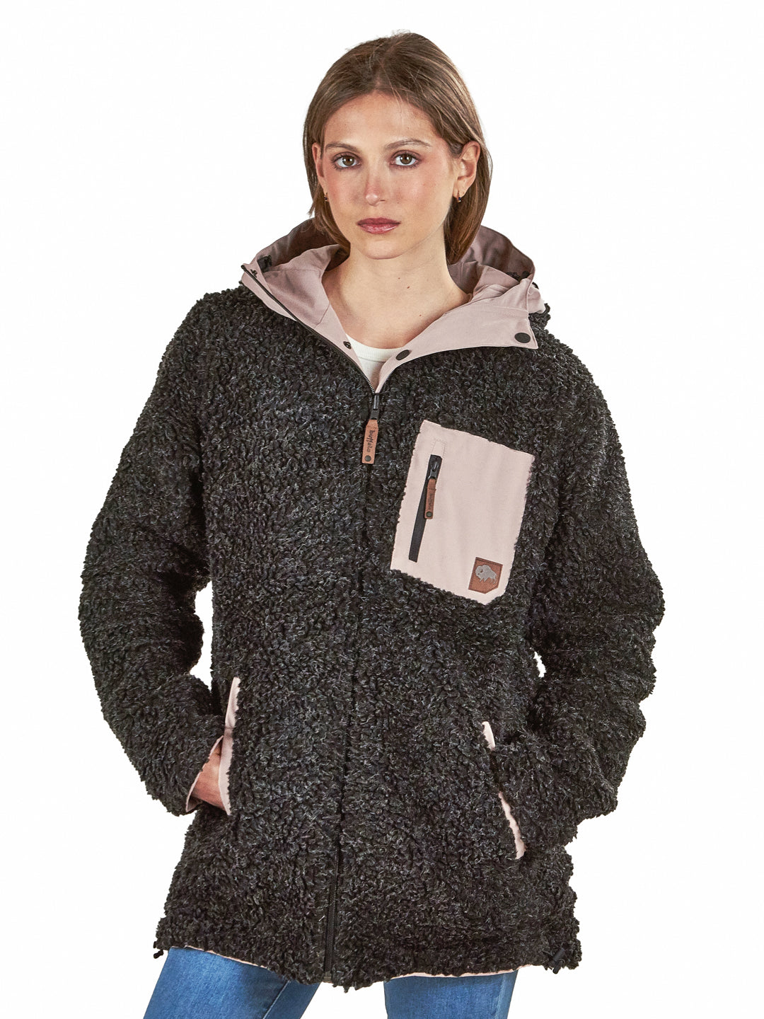 Parka Impermeable Reversible Camaleon Mujer - Rosado