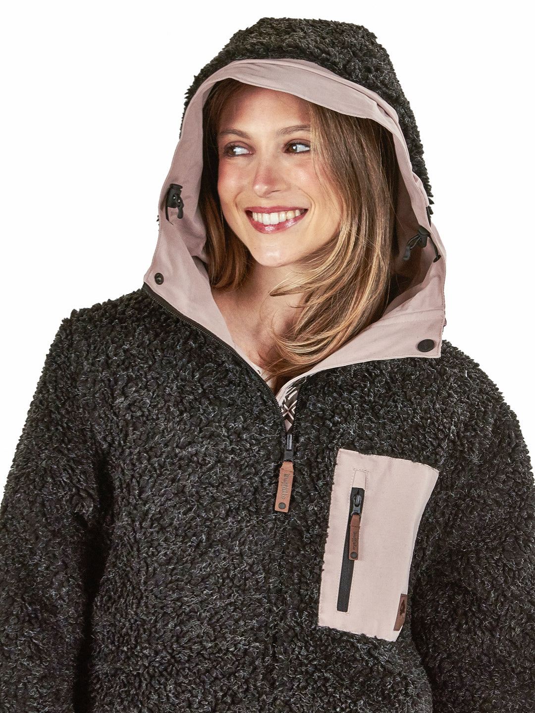 Parka Impermeable Reversible Camaleon Mujer - Rosado