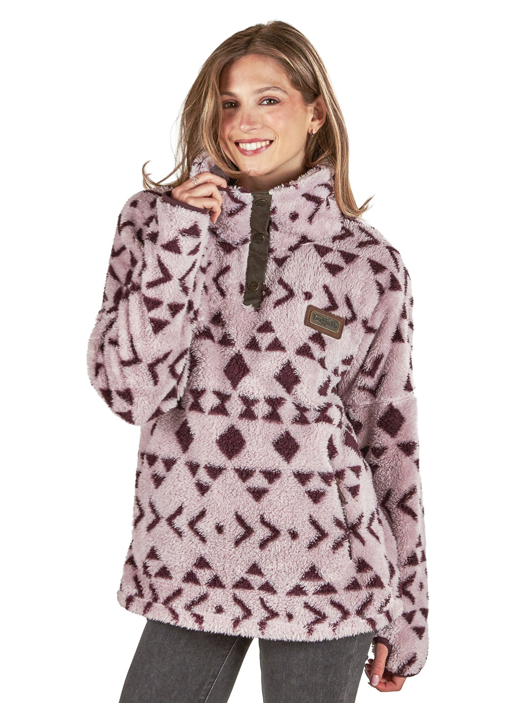 Chaqueta Nomada Print Mujer - Morado