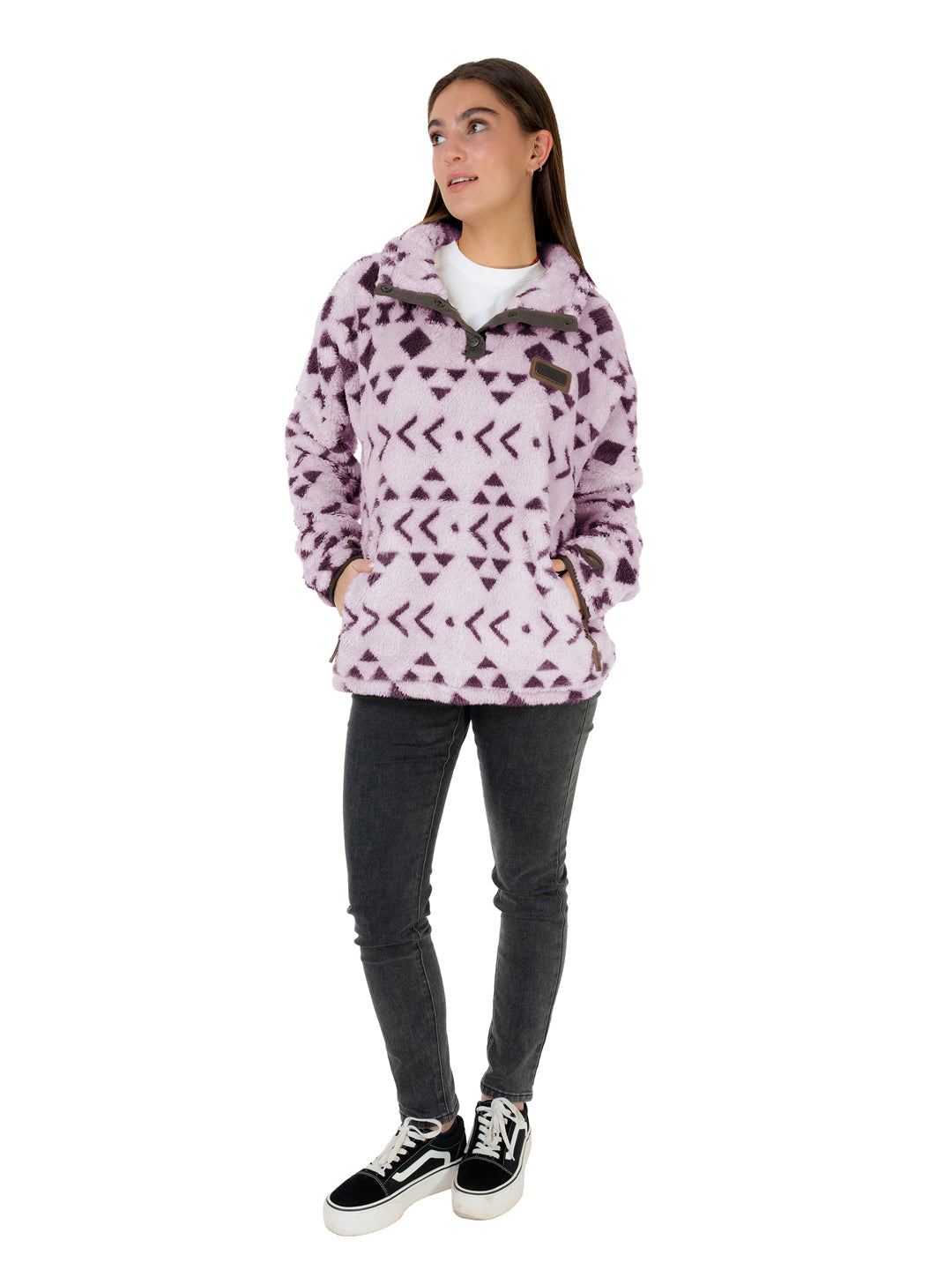 Chaqueta Nomada Print Mujer - Morado