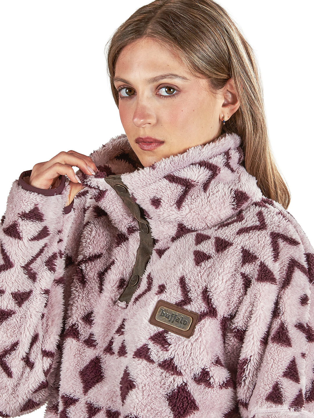 Chaqueta Nomada Print Mujer - Morado
