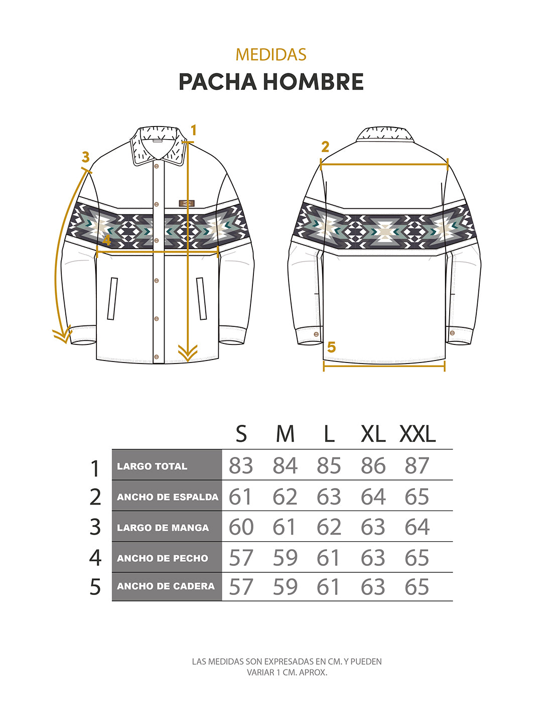 Chaqueta Pacha Hombre - Negro