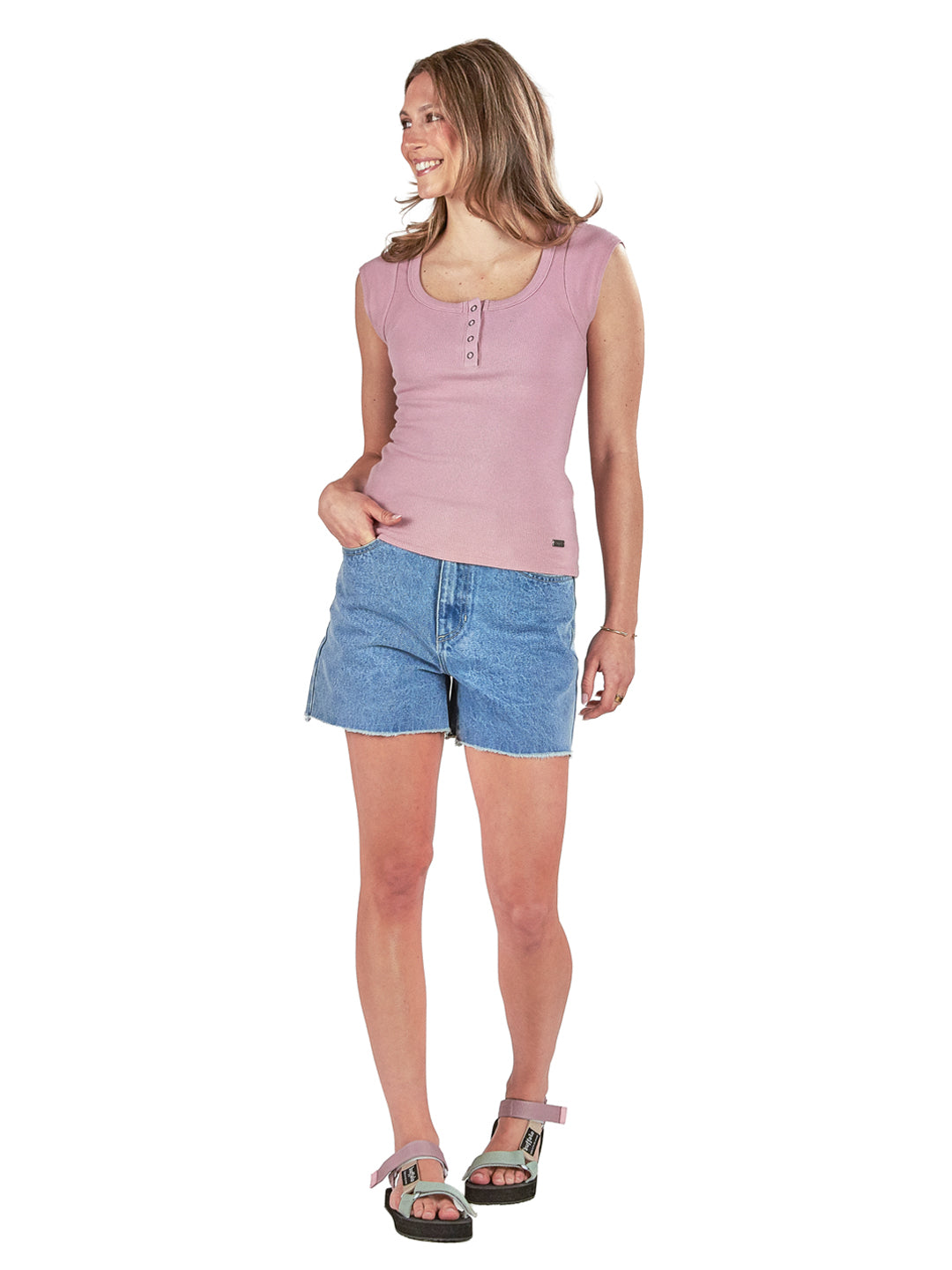 Polera Aurora Mujer - Palo Rosa