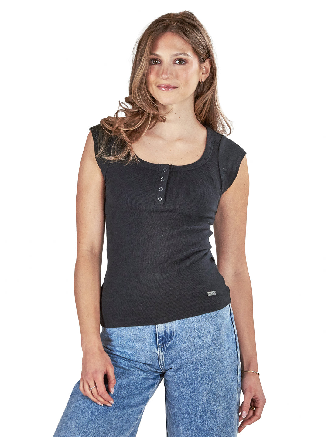 Polera Aurora Mujer - Negro