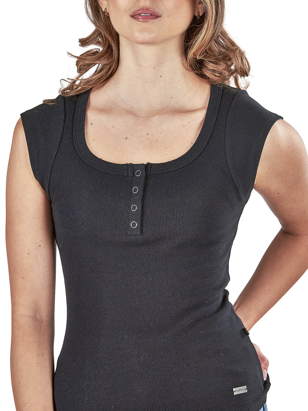 Polera Aurora Mujer - Negro