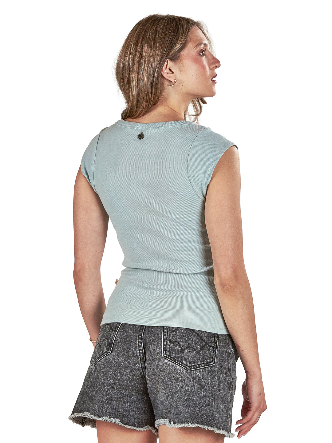 Polera Aurora Mujer - Verde Agua