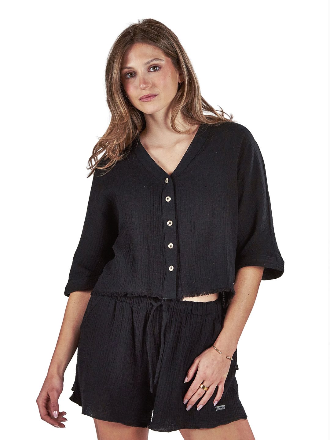 Blusa Ñirre Mujer - Negro
