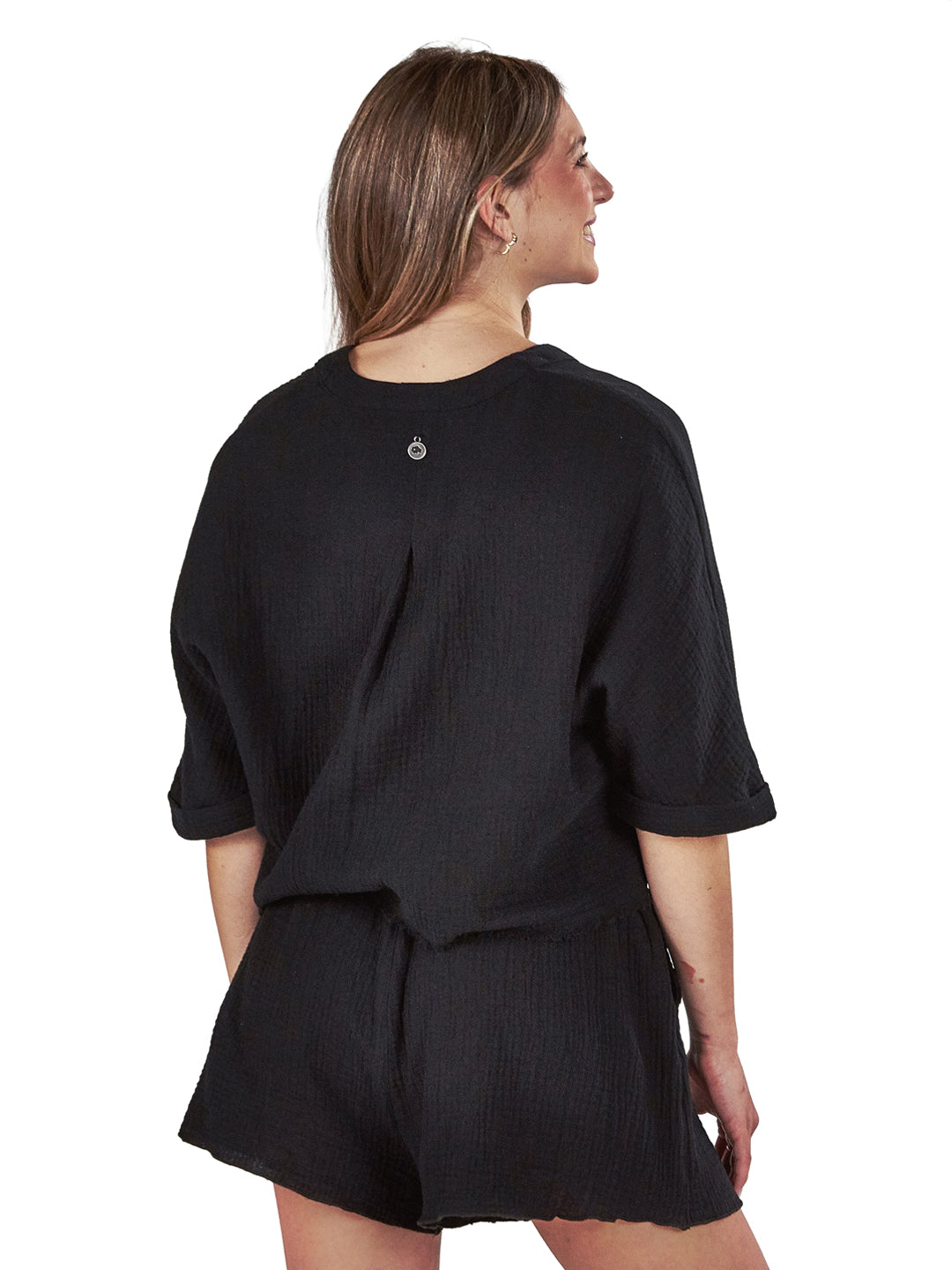 Blusa Ñirre Mujer - Negro