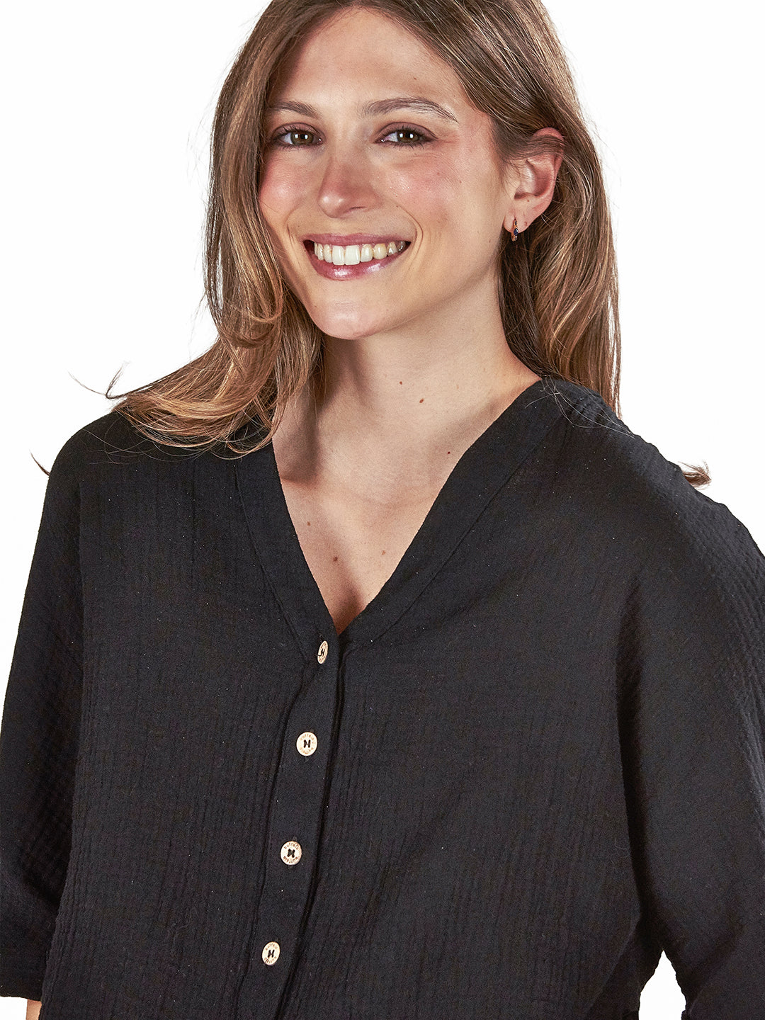 Blusa Ñirre Mujer - Negro