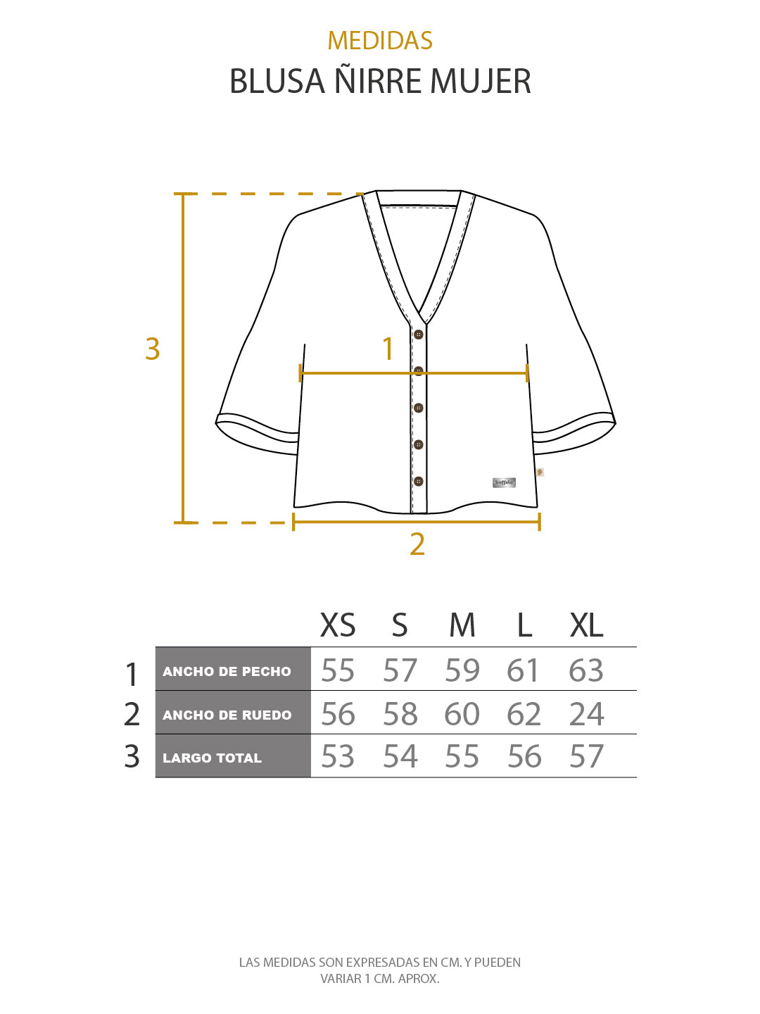 Blusa Ñirre Mujer - Negro