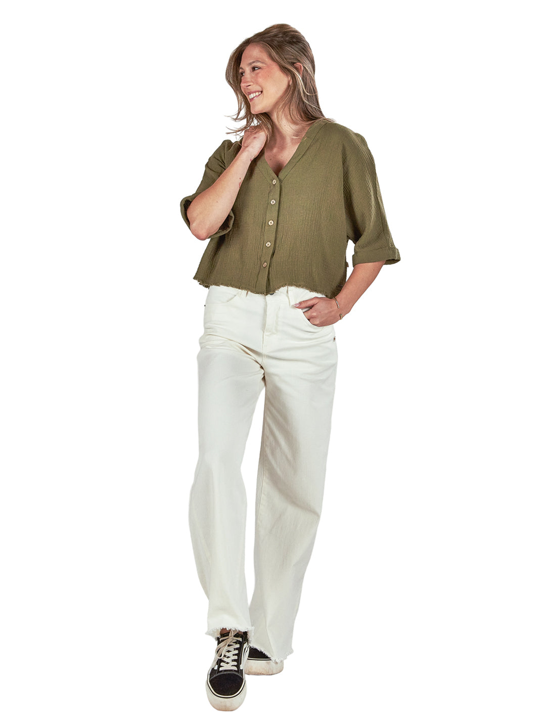 Blusa Ñirre Mujer - Verde