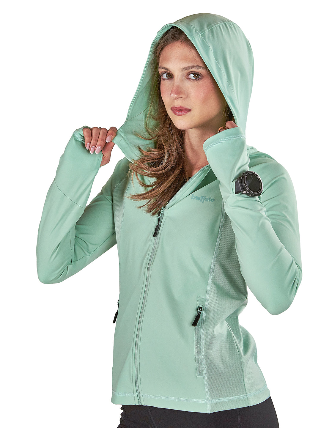 Poleron Radal Mujer - Verde Agua