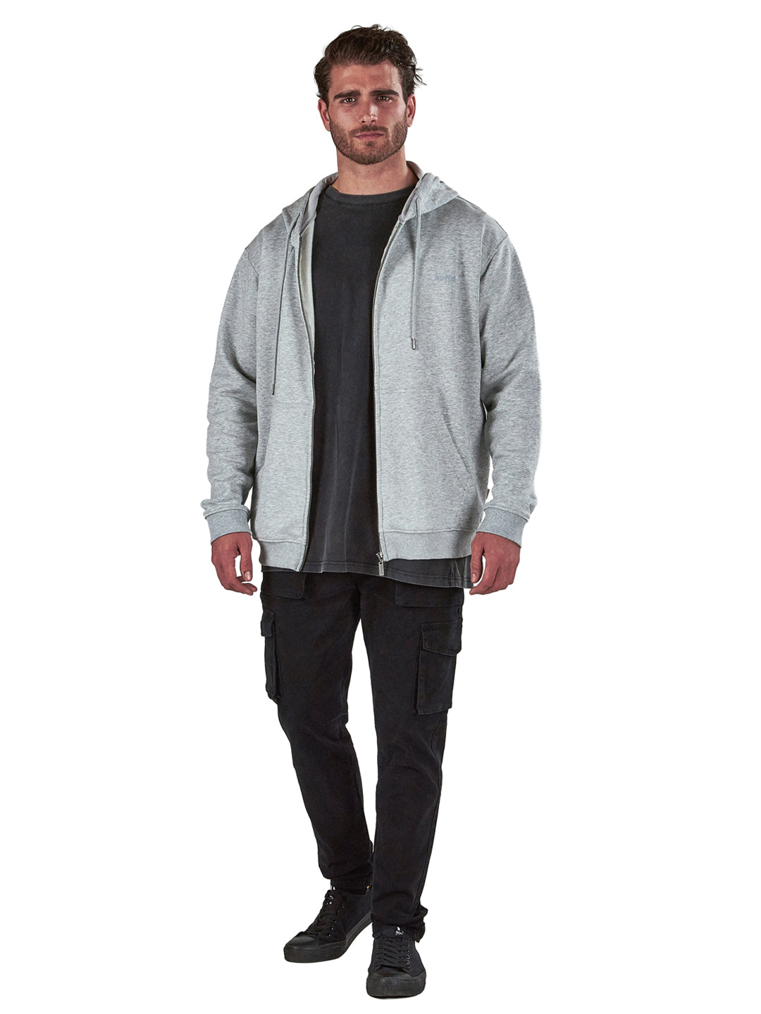 Poleron Solaz Hombre - Gris Melange
