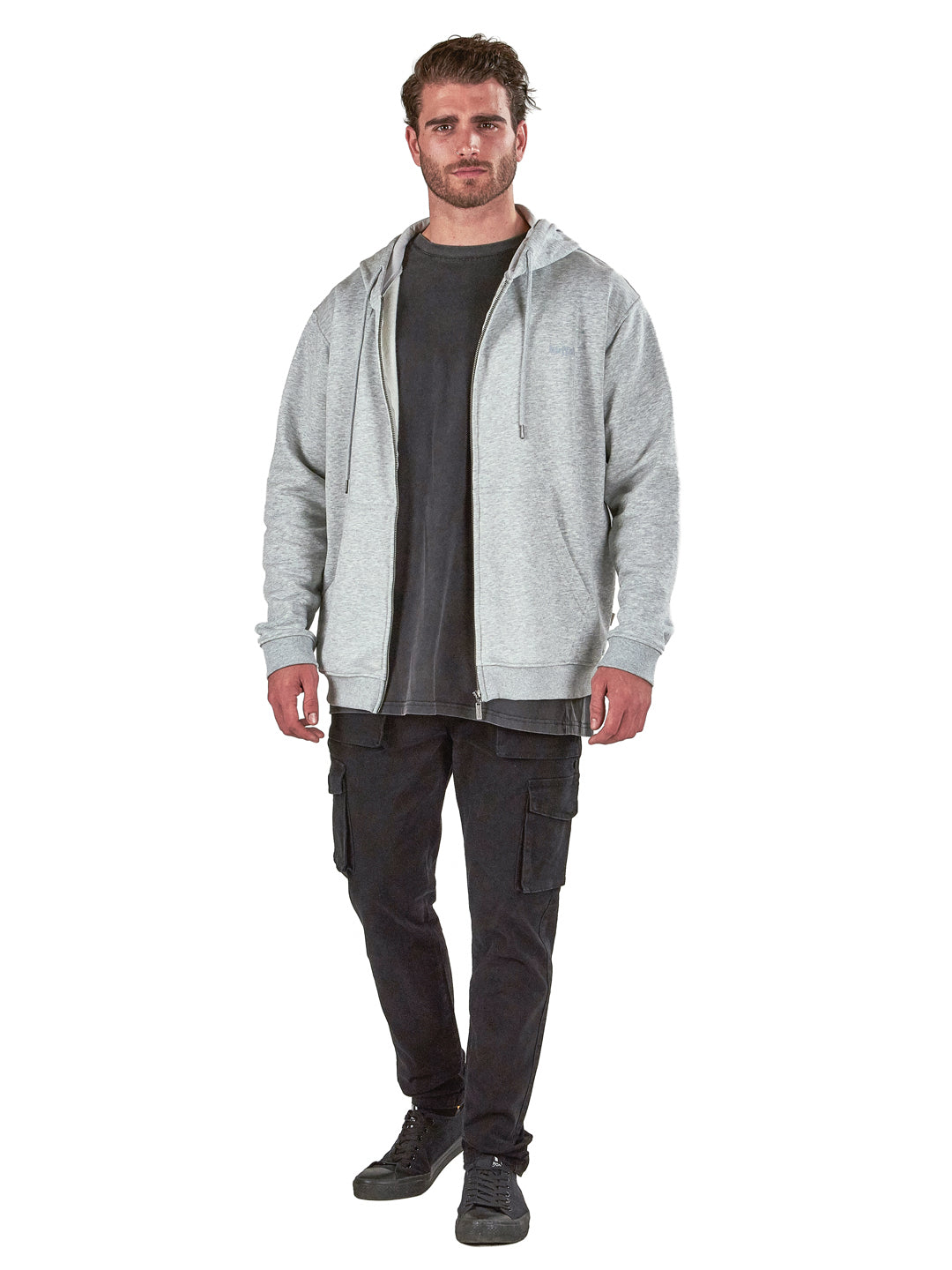 Poleron Solaz Hombre - Gris Melange