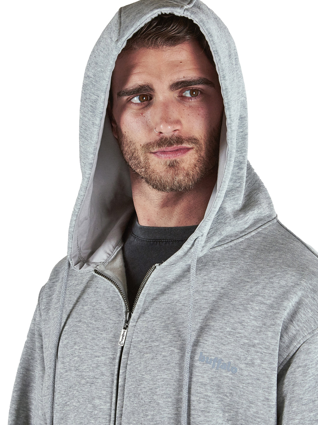 Poleron Solaz Hombre - Gris Melange
