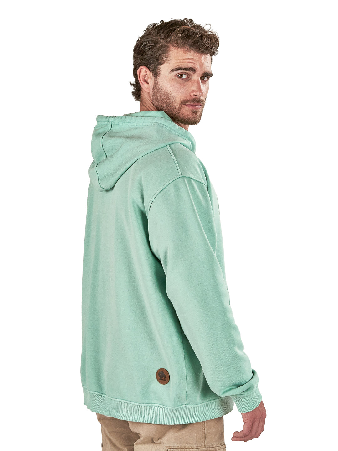 Poleron Solaz Hombre - Verde Agua