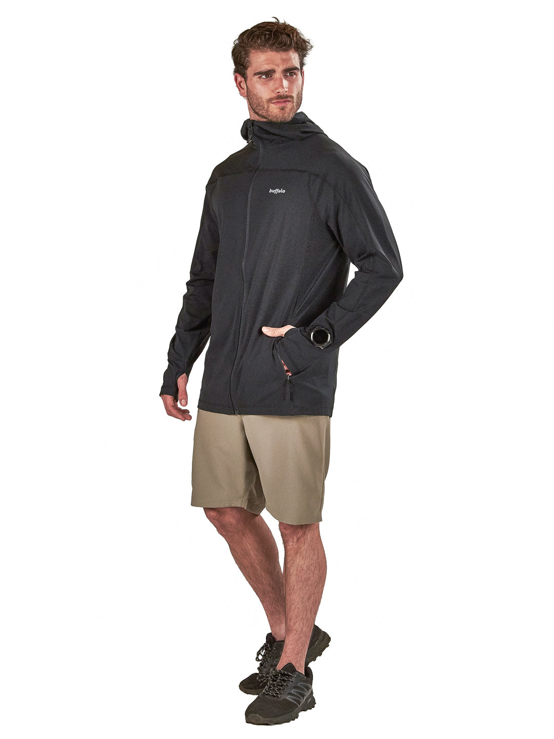 Poleron Radal Hombre - Negro