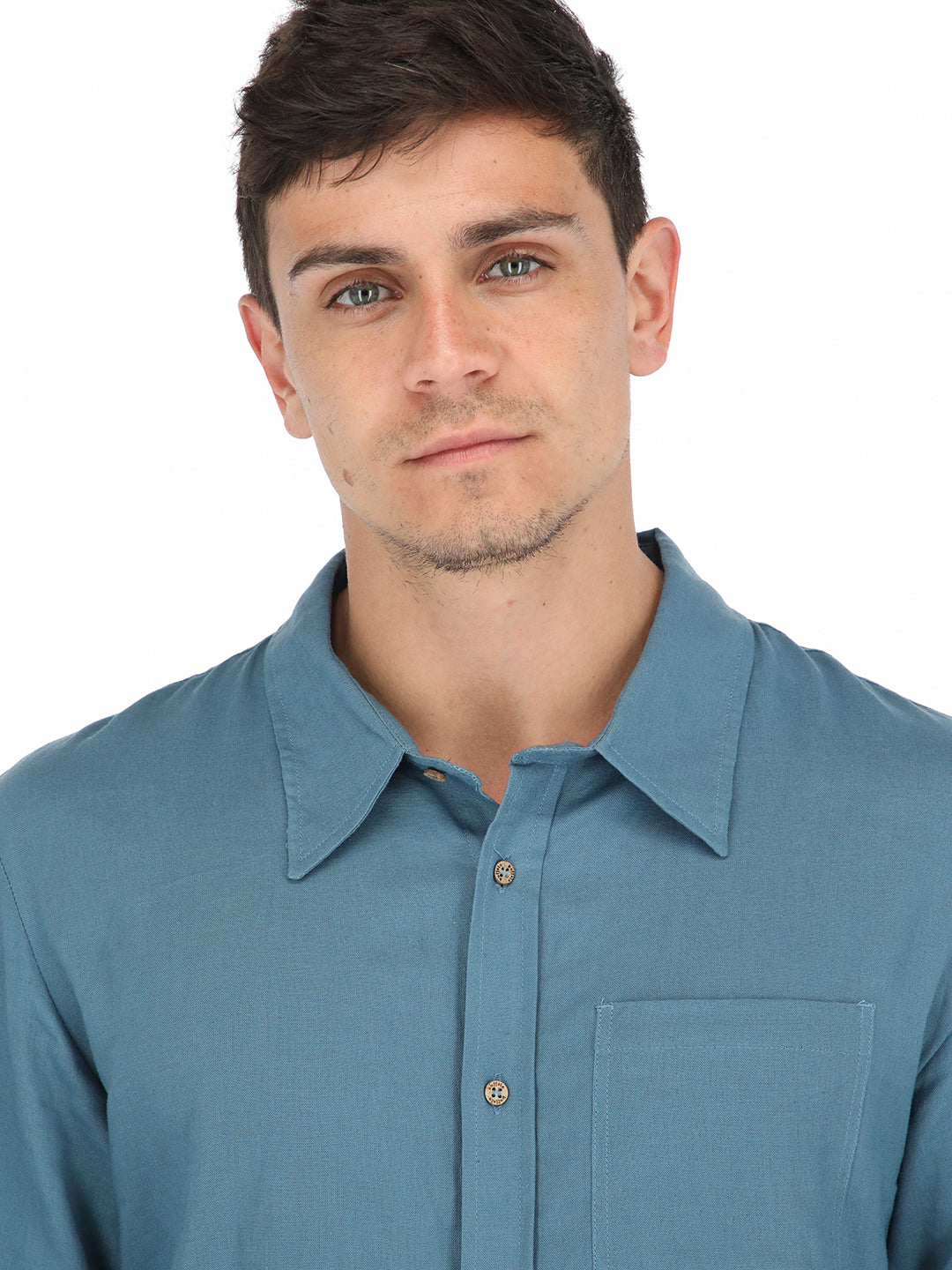 Camisa Anemona Hombre - Azul