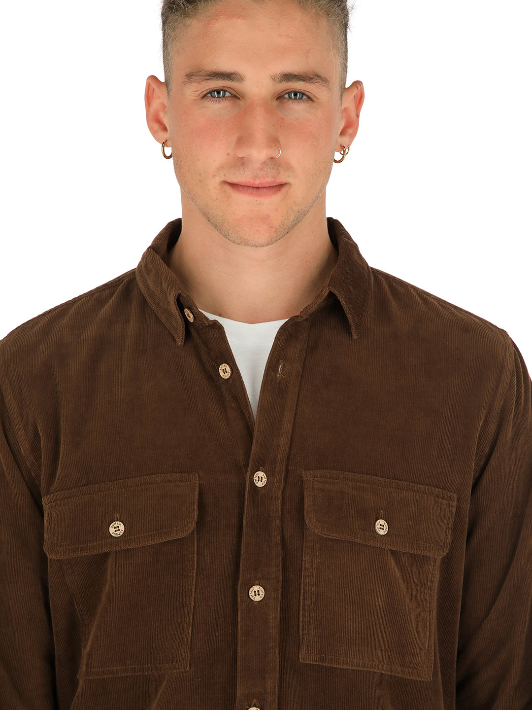 Camisa Kauri Hombre - Cafe