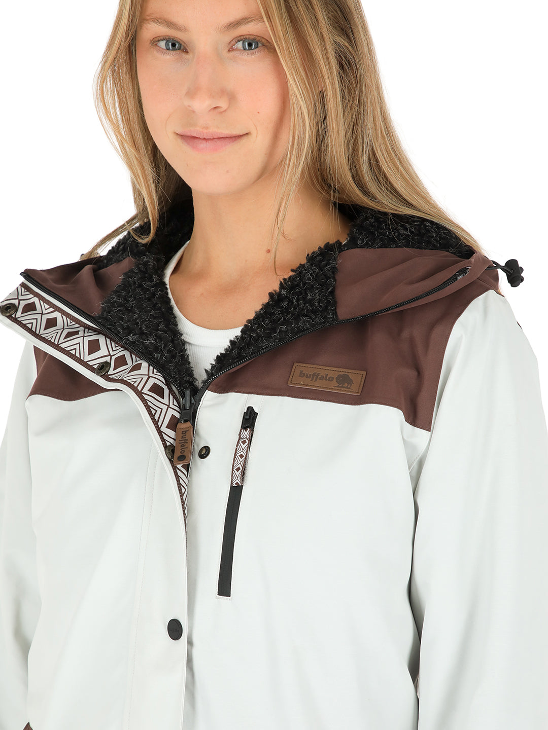 Chaqueta Camaleon Mujer - Crudo - Negro Jaspeado