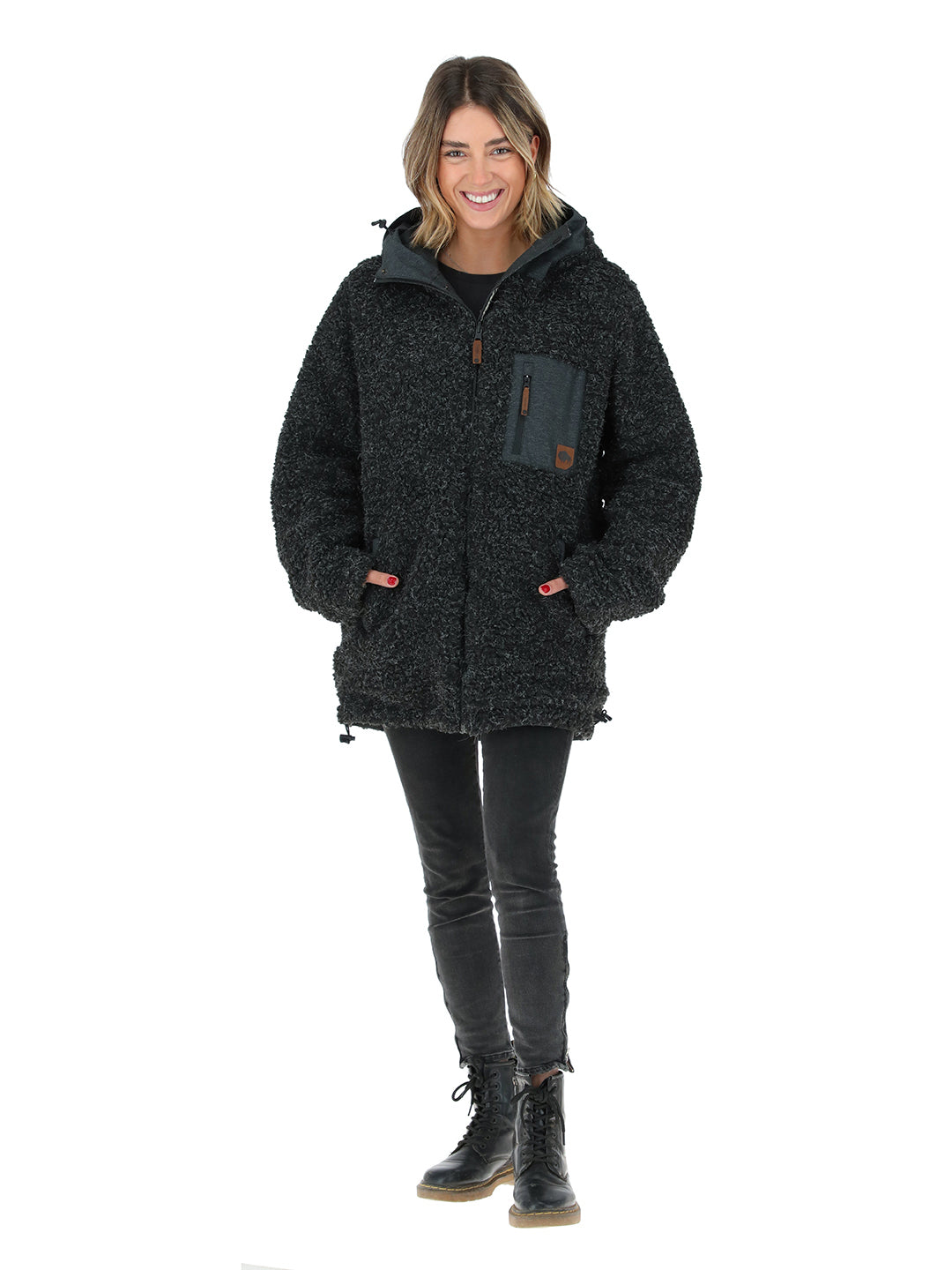 Chaqueta Camaleon I Mujer - Negro - Negro Jaspeado