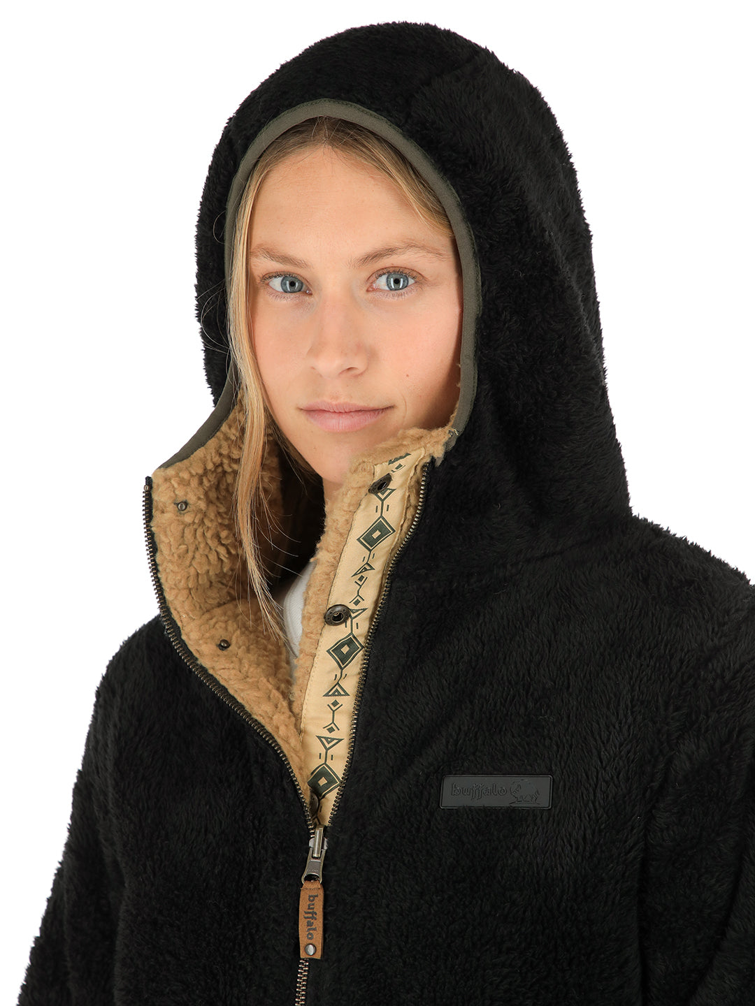 Chaqueta Chipodos Mujer - Mostaza - Negro
