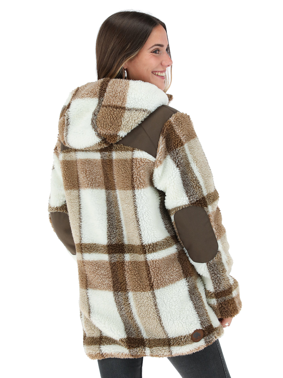 Chaqueta Chipodos Print Mujer - Crudo - Cafe Jaspeado