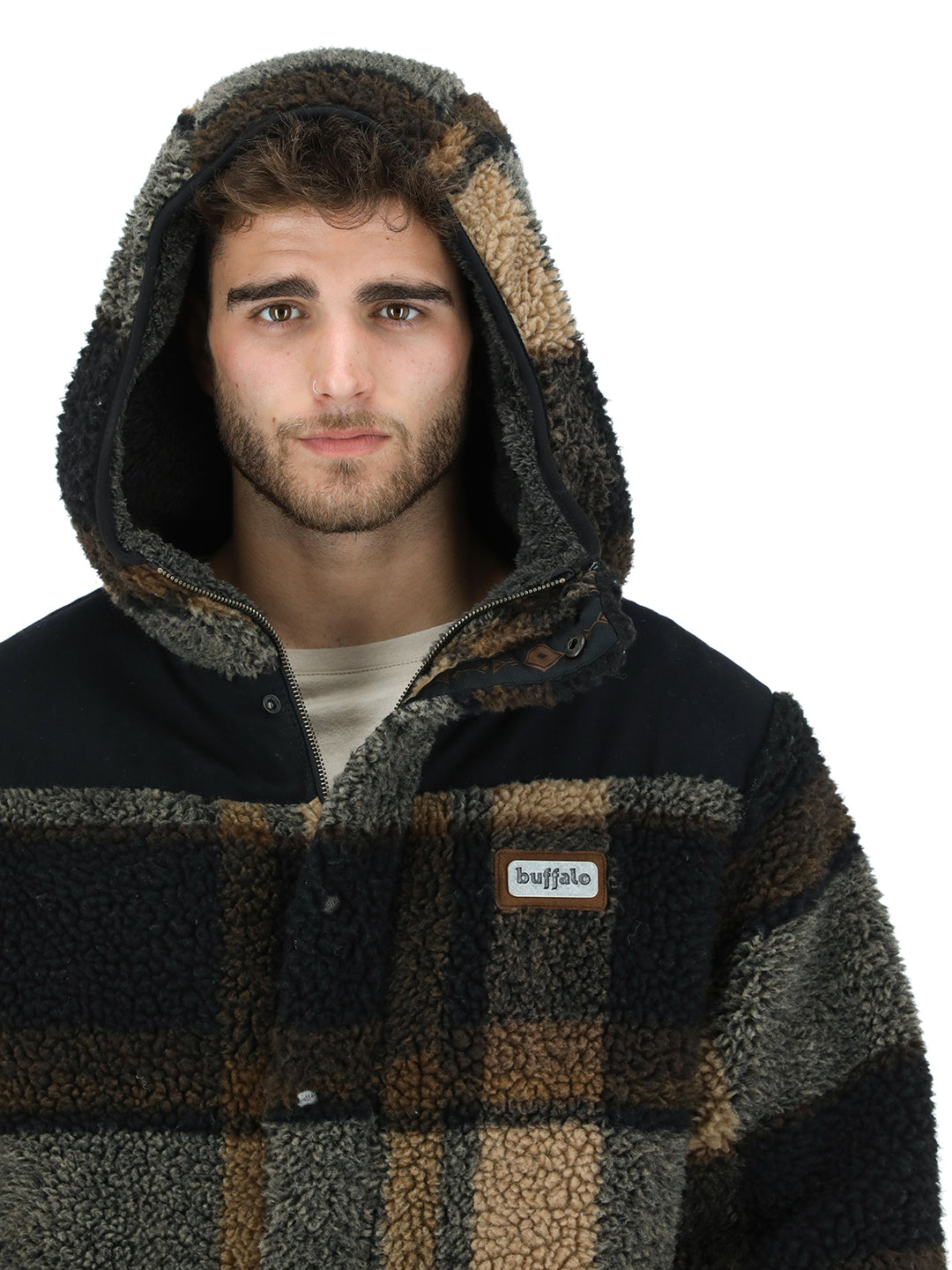 Chaqueta Chipodos Print Hombre - Negro - Marengo Jaspeado