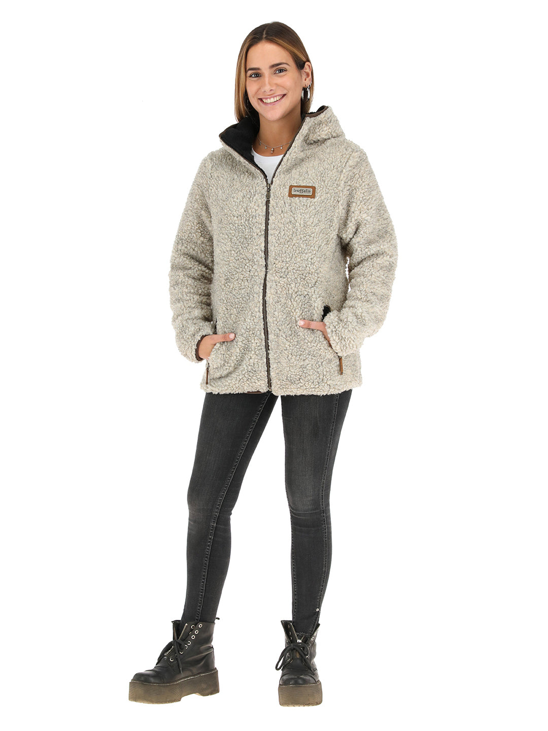 Chaqueta Chiporro Mujer - Lana Jaspeado