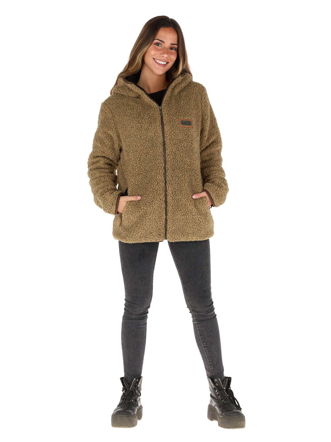 Chaqueta Chiporro Mujer - Mostaza Jaspeado