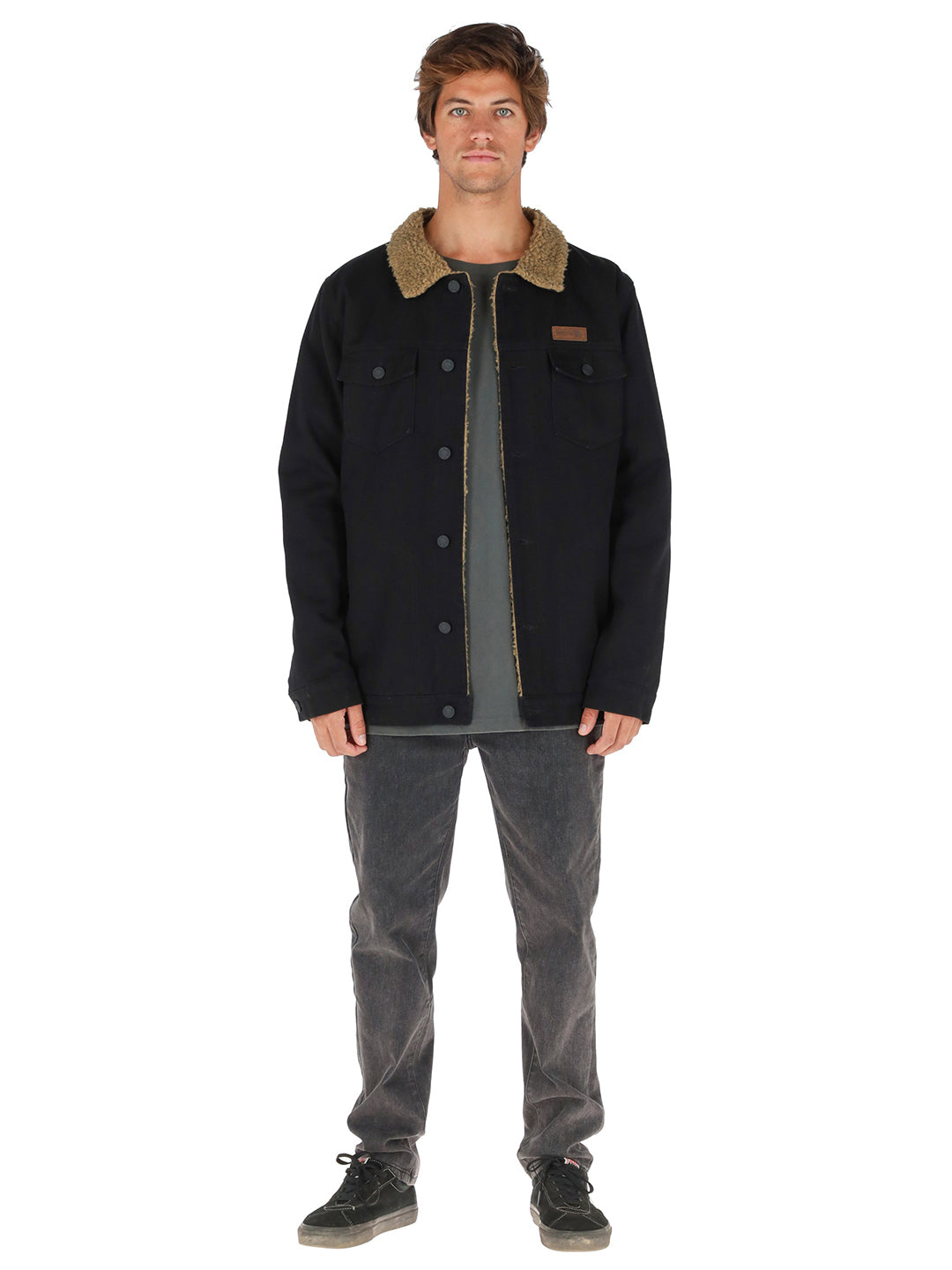 Chaqueta Foresta Hombre - Negro - Mostaza Jaspeado