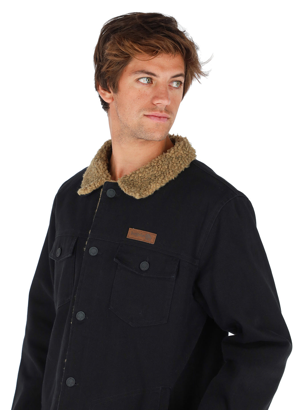 Chaqueta Foresta Hombre - Negro - Mostaza Jaspeado