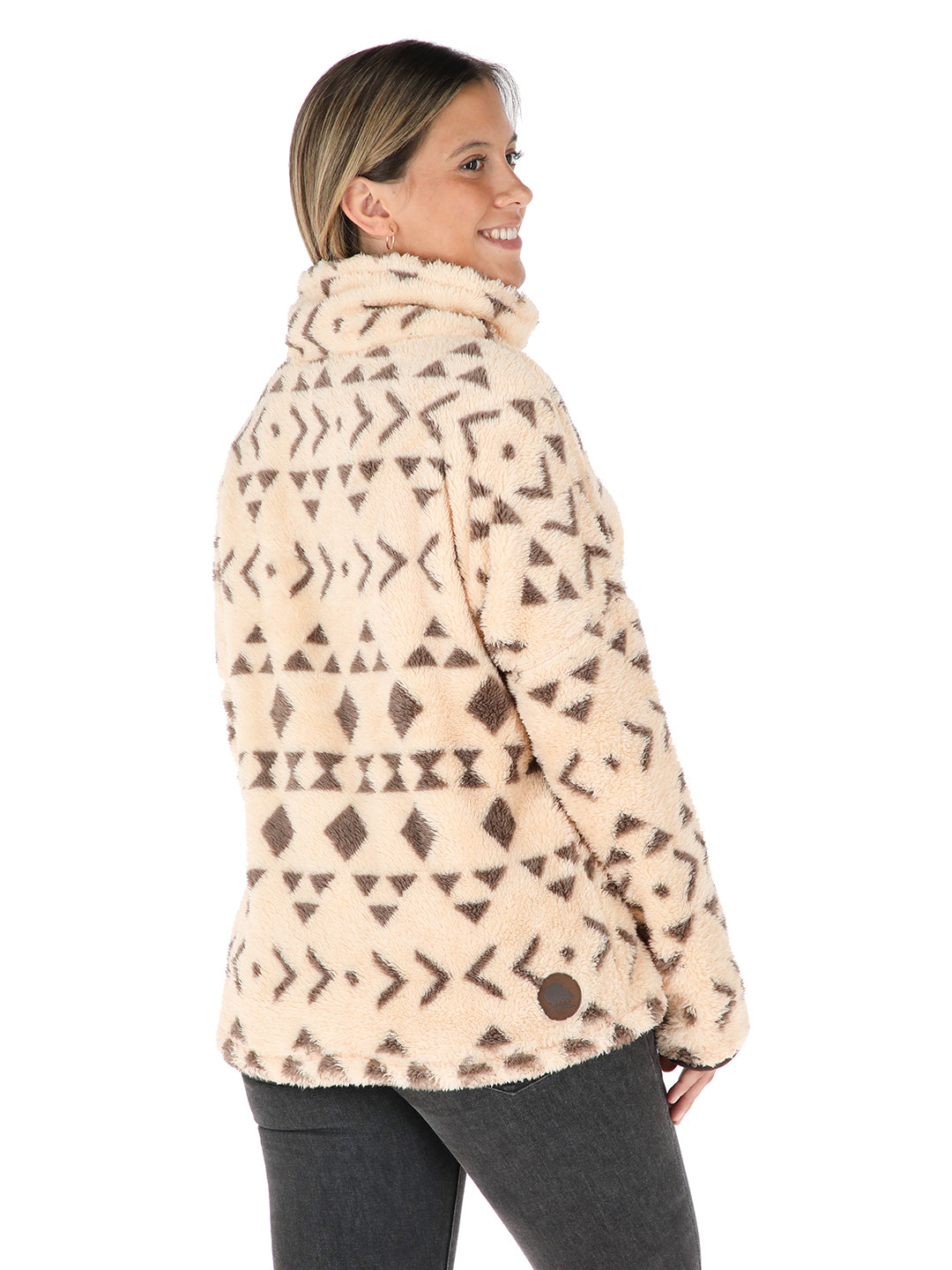 Chaqueta Nomada Print Mujer - Beige