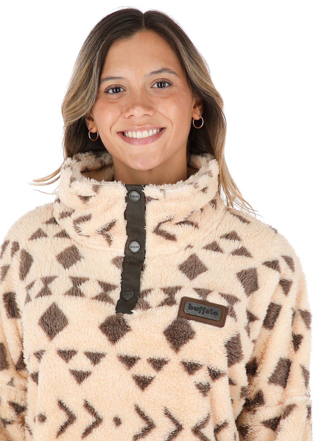 Chaqueta Nomada Print Mujer - Beige