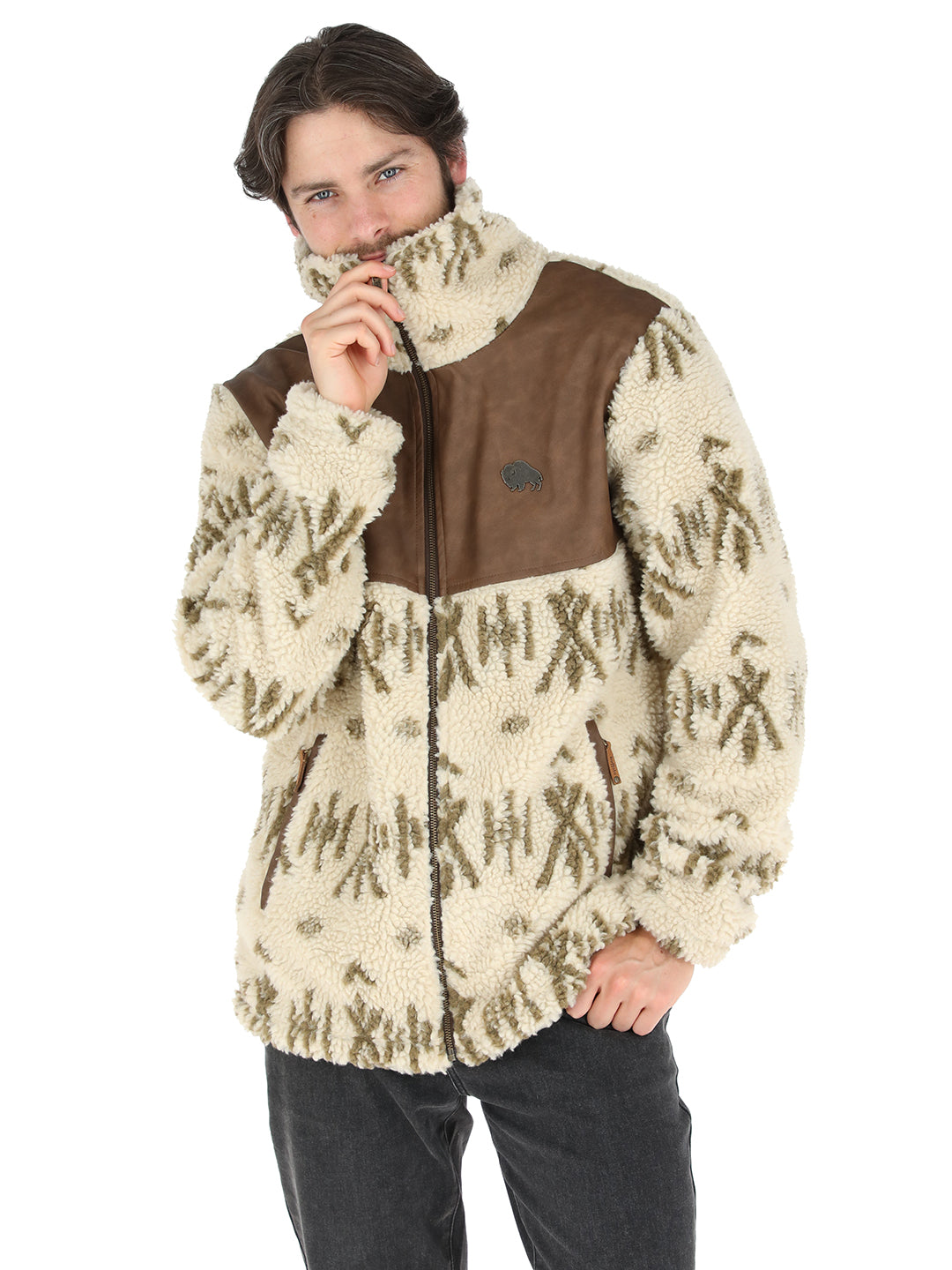Chaqueta Terrain Hombre - Pattern Beige
